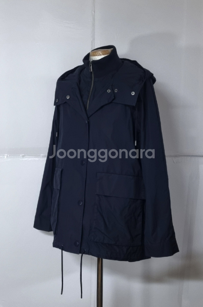 66)코스 COS 여성 후드 야상 하프코트자켓--1