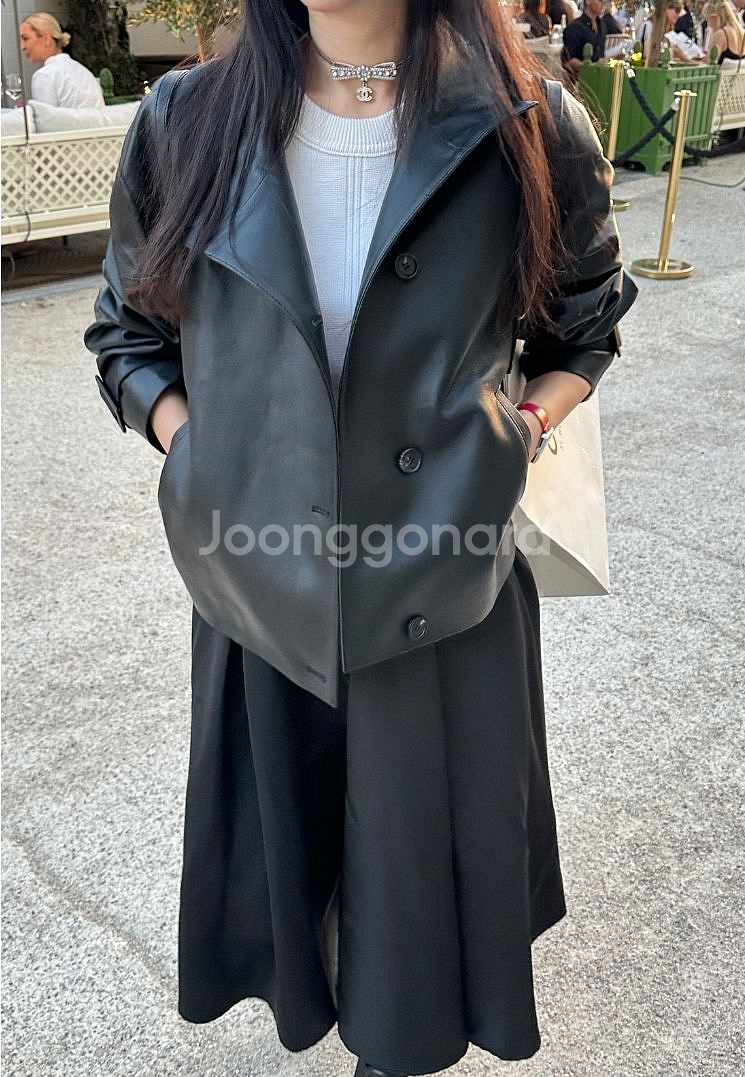 뮤제라 [MuseeRA] 라온 레더 스웨이드 자켓--0