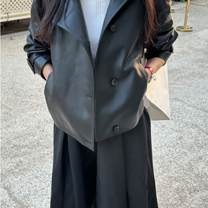 뮤제라 [MuseeRA] 라온 레더 스웨이드 자켓