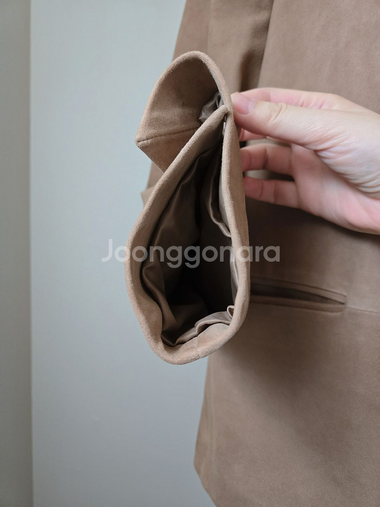 뮤제라 [MuseeRA] 라온 레더 스웨이드 자켓--9