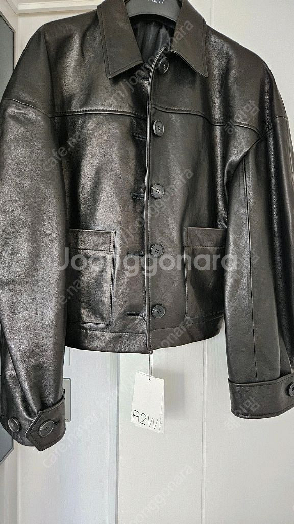 가격내림)R2W 블루종 레더 제킷/소윰--2