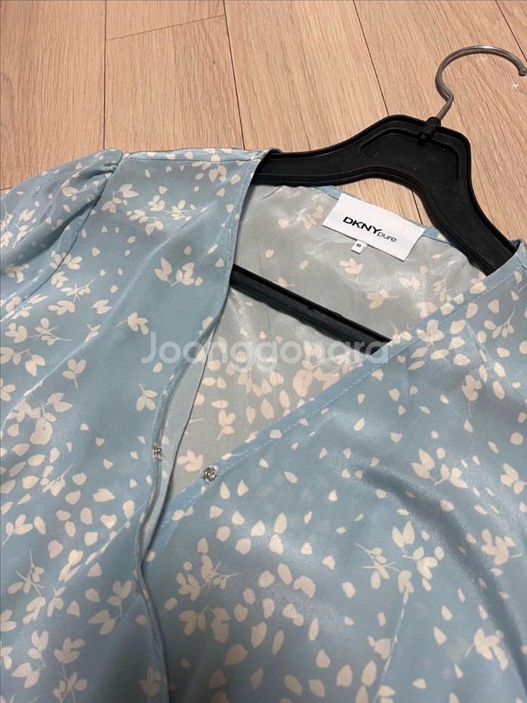 21 한섬 DKNY 소이현 실크100 랩롱원피스 플라워--8