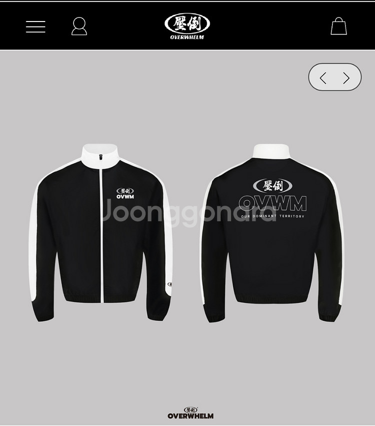 새상품 압도 바람막이윈드브레이커003 블랙 M 팝니다--1