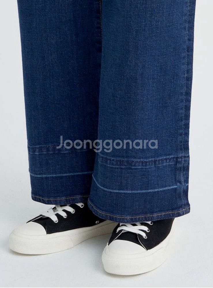 22년 빈폴레이디스 와이드핏 데님팬츠 26 진청 청바지--5