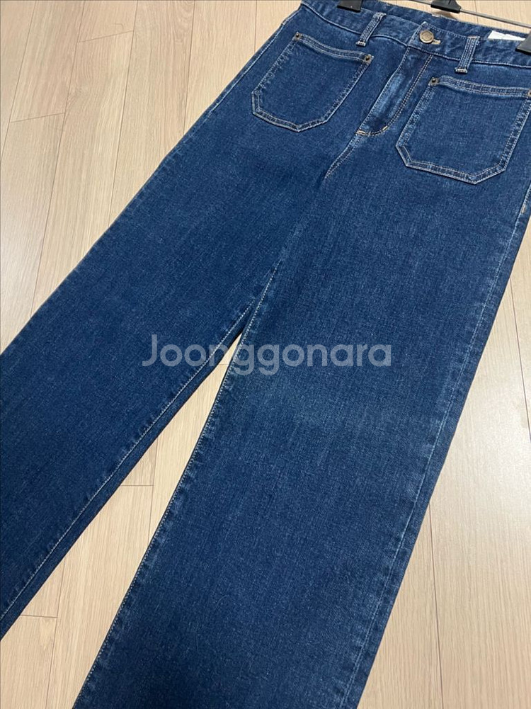 22년 빈폴레이디스 와이드핏 데님팬츠 26 진청 청바지--9