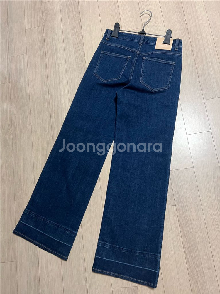22년 빈폴레이디스 와이드핏 데님팬츠 26 진청 청바지--11