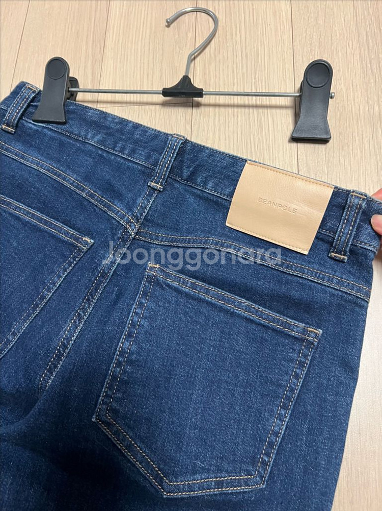 22년 빈폴레이디스 와이드핏 데님팬츠 26 진청 청바지--12