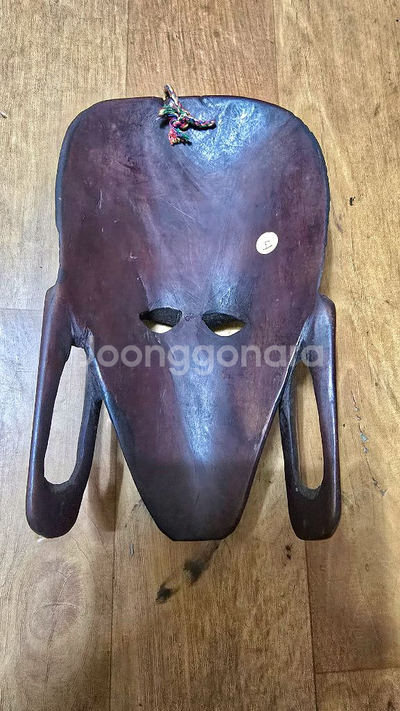 발리.케냐 여인 목조각--5