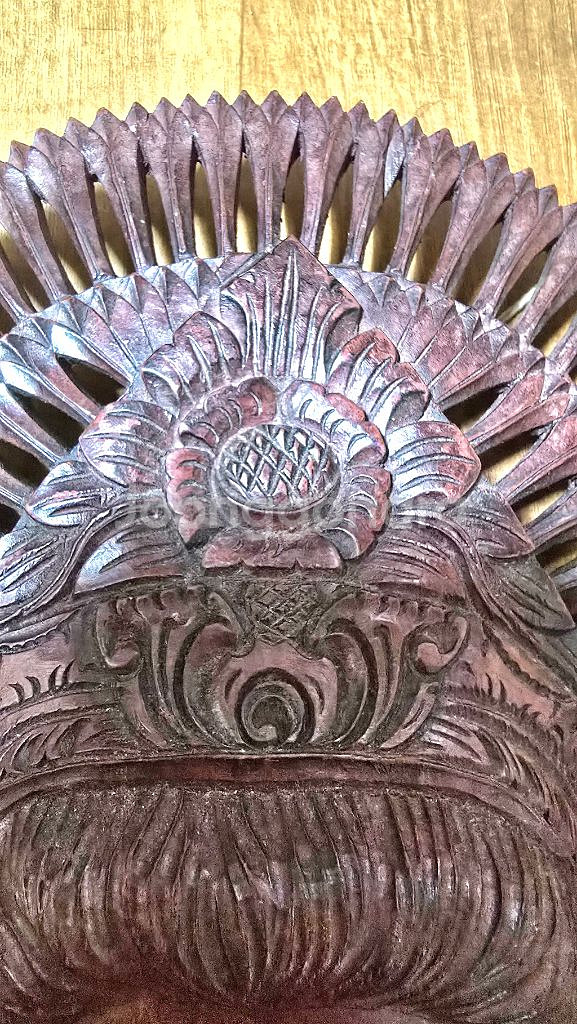 발리.케냐 여인 목조각--6