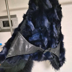 66)조이너스 럭셔리 폭스퍼 양가죽 베스트