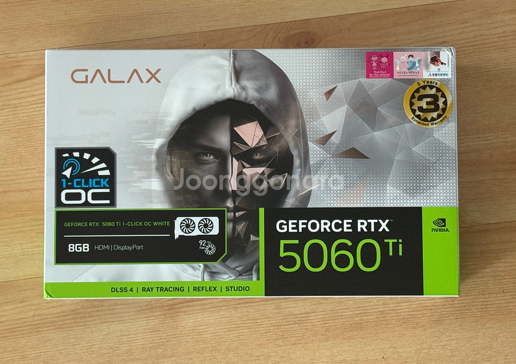 갤럭시 GALAX RTX5060 Ti WHITE OC--4