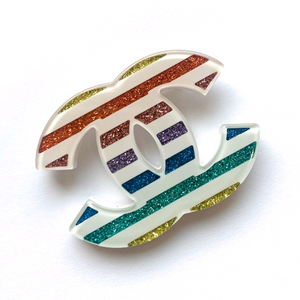 Chanel Rain Bow Brooch 정품
