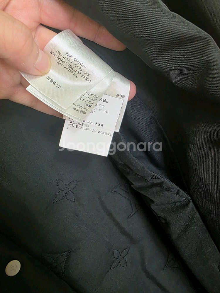 루이비통 나일론 후디드 레인코트--7