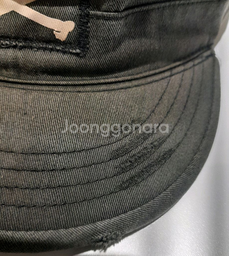 로스코 빈티지 웨더링 군모 블랙 (XL)--3