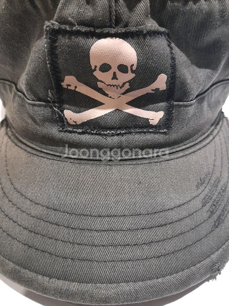 로스코 빈티지 웨더링 군모 블랙 (XL)--2