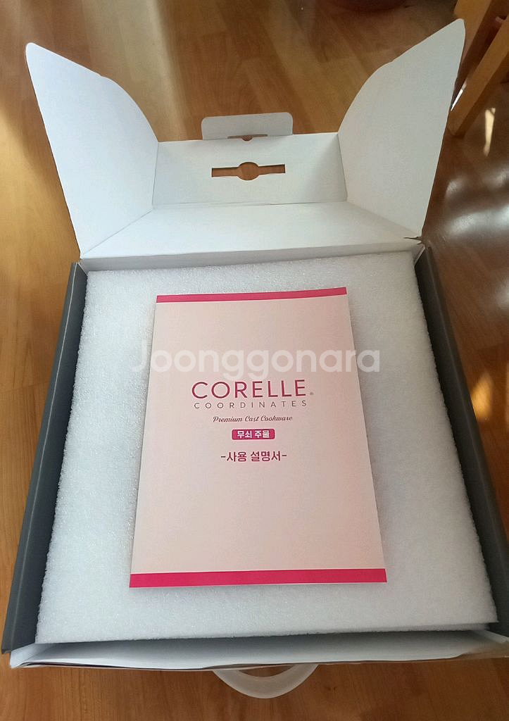 코렐 코디네이츠 스칼렛 주물 웍냄비 21cm 신품--2