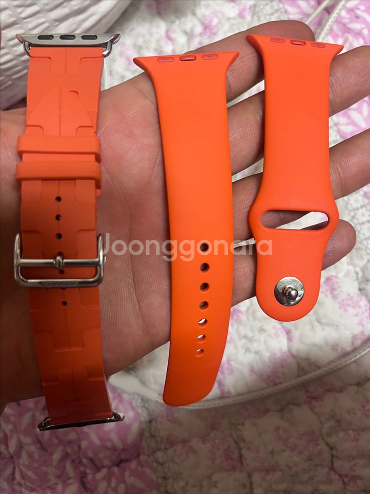 애플워치10 에르메스46mm 킬림 오링쥬 풀셋--8