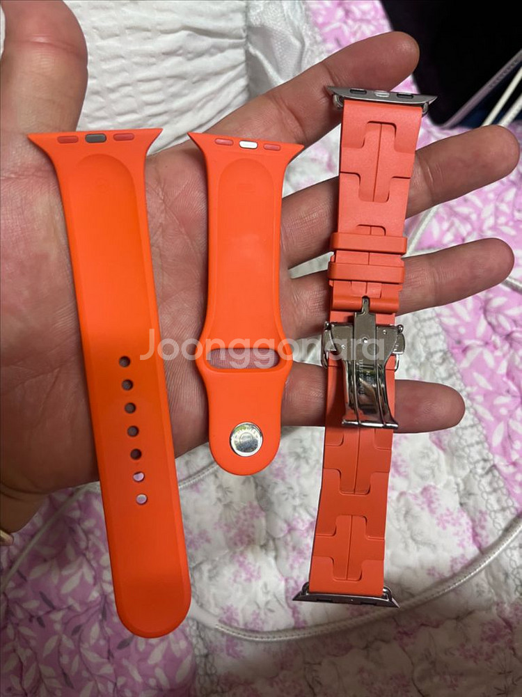 애플워치10 에르메스46mm 킬림 오링쥬 풀셋--9