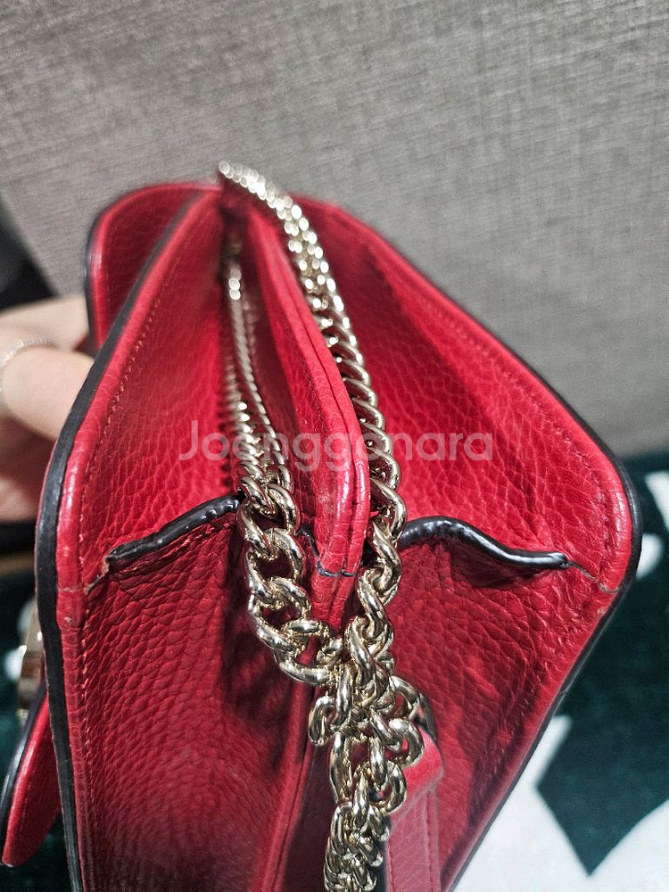 구찌 인터로킹 GG 크로스백 미니 레드--3