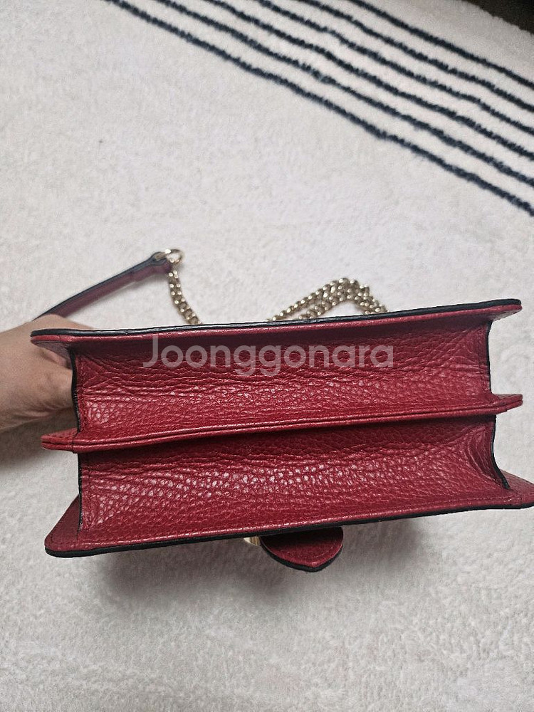 구찌 인터로킹 GG 크로스백 미니 레드--8