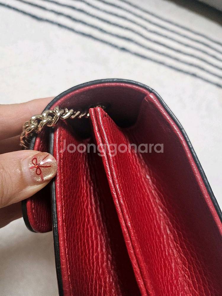 구찌 인터로킹 GG 크로스백 미니 레드--9