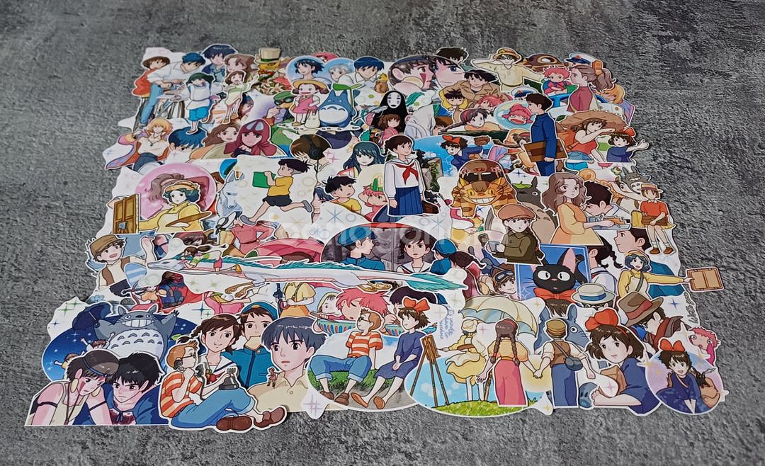 지브리 애니인스 초고퀄 인컷 컷팅 스티커 다꾸--0