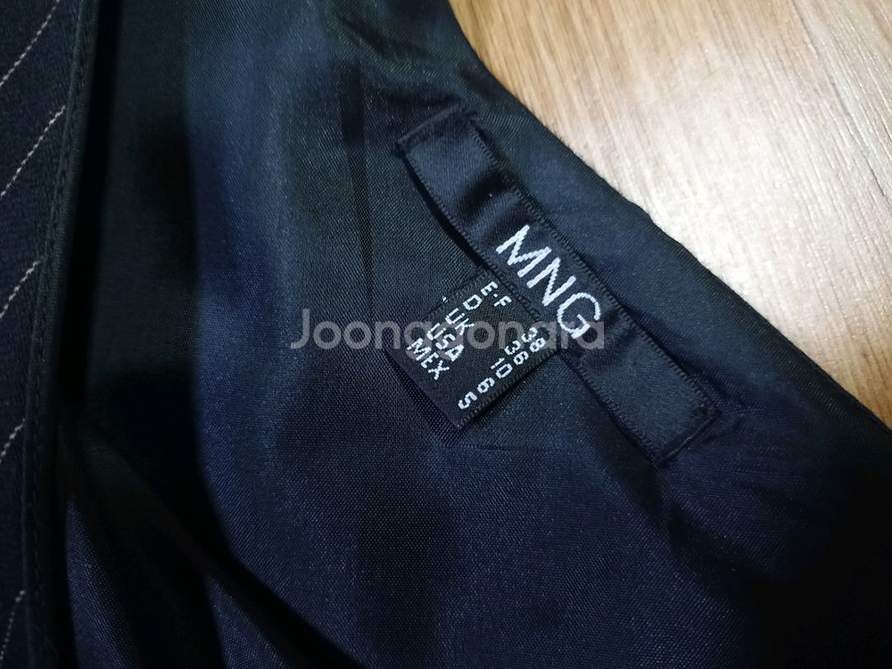 MMG 사선절개 모직스커트--2