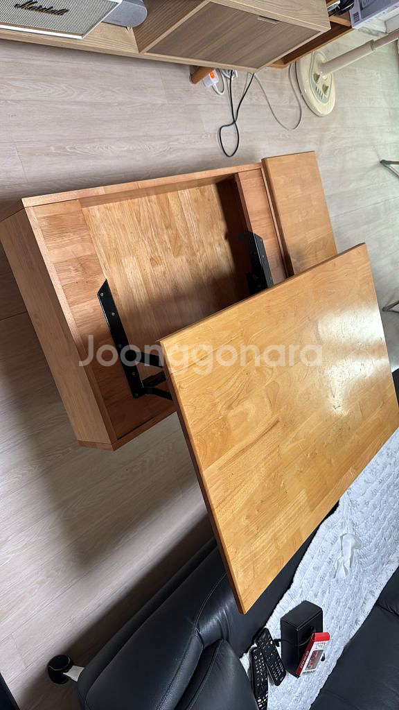 원목 리프팅 테이블 판매합니다--1