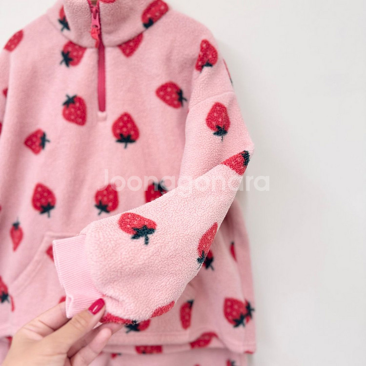 여아130 베베쥬 후리스 상하세트 7-8세--1