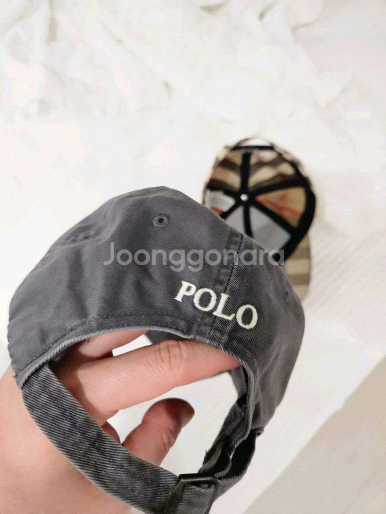 랄프로렌 폴로 볼캡 모자 그레이--1