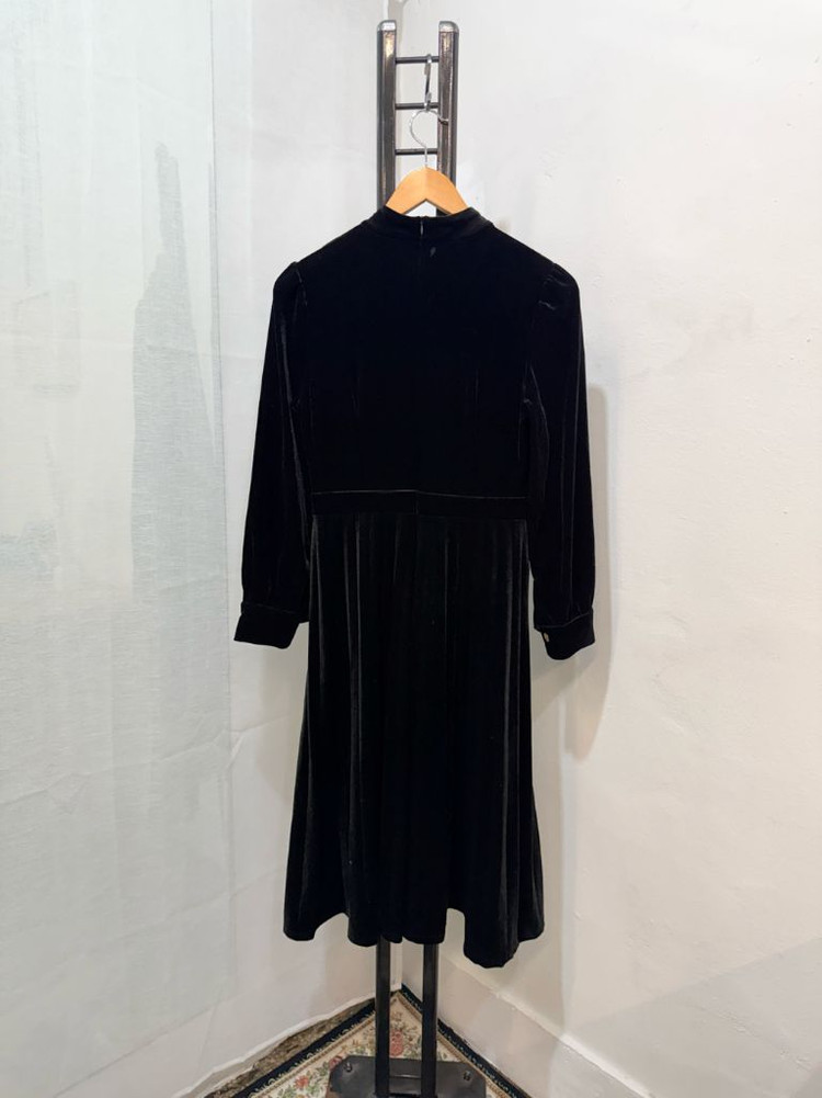 벨벳 롱드레스 하객룩 파티룩 블랙원피스 2764 이미지