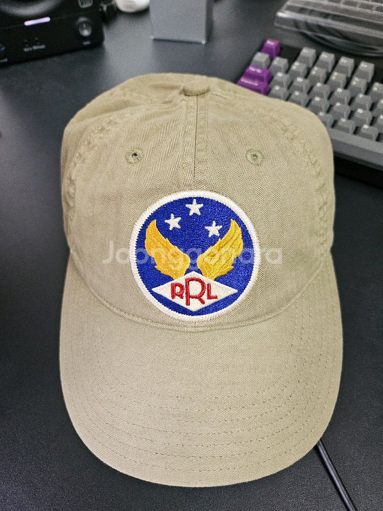 RRL 더블알엘 윙드 볼캡 카키--0