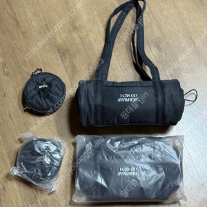 헤라 블랙 원형 바게트 숄더백 + 원형 파우치