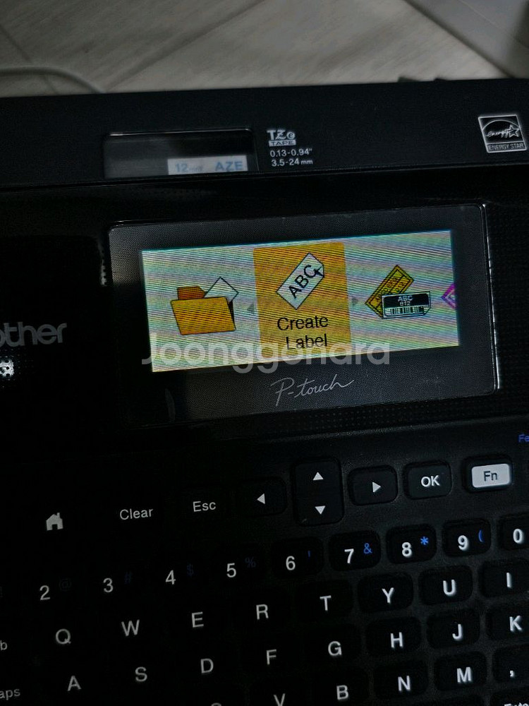 부라더 라벨프린터 pt d600 + 테이프 20여개--1