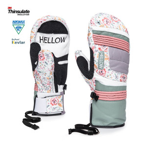 헬로우 어비스 스키 보드 장갑 로즈화이트 새제품