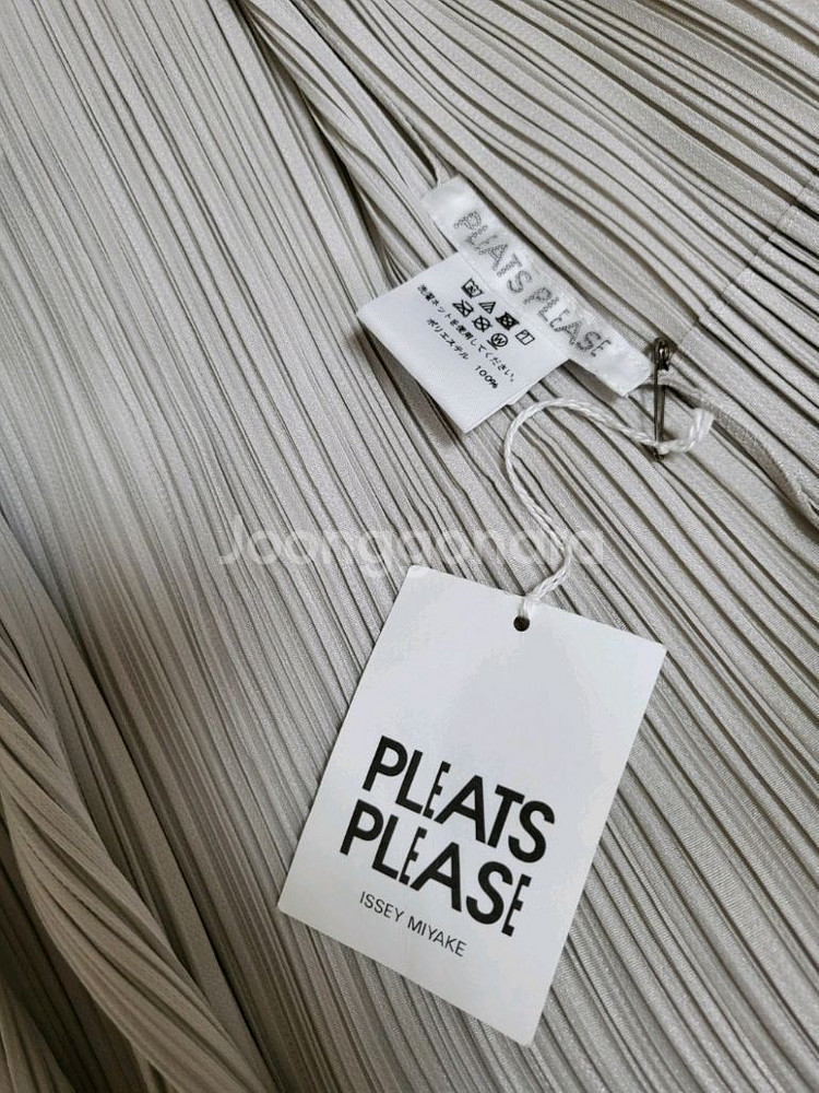 플리츠플리즈 베스트 민소매 롱 가디건 라이트그레이 3--2