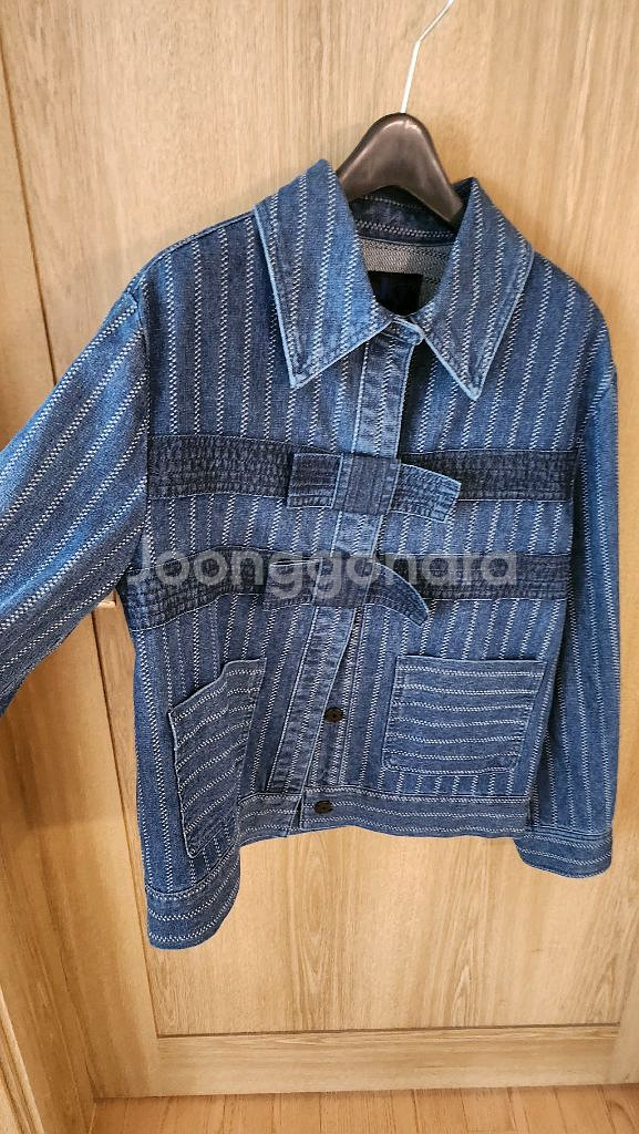 럭키슈에뜨 데님 리본 자켓--1