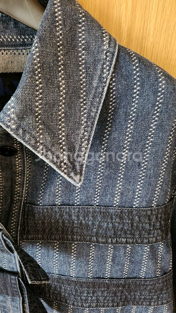 럭키슈에뜨 데님 리본 자켓--4