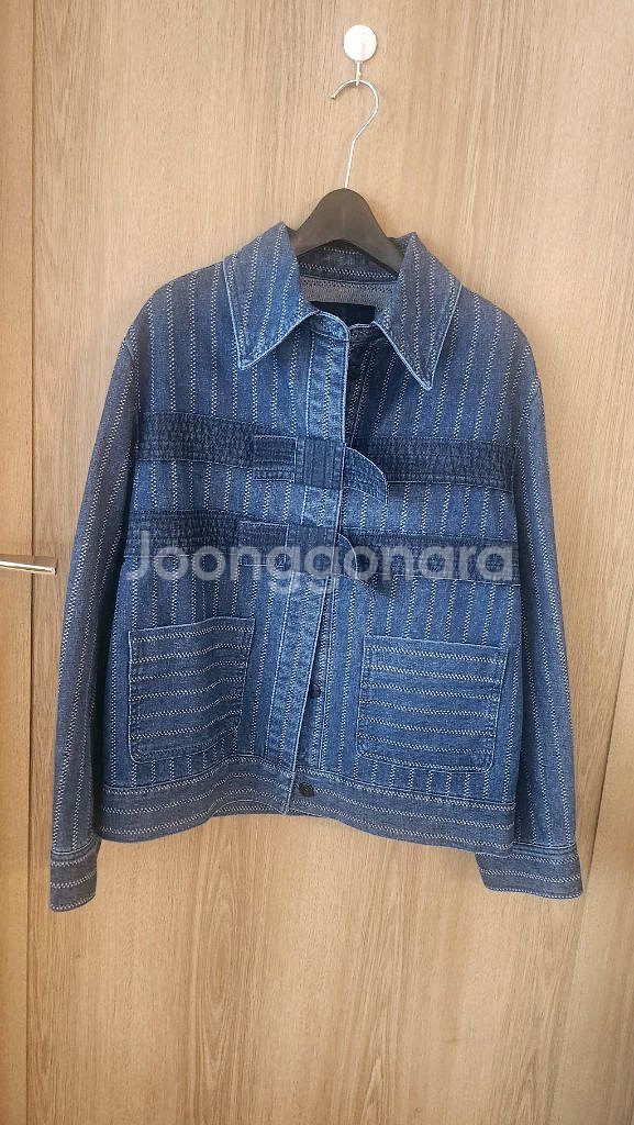 럭키슈에뜨 데님 리본 자켓--6