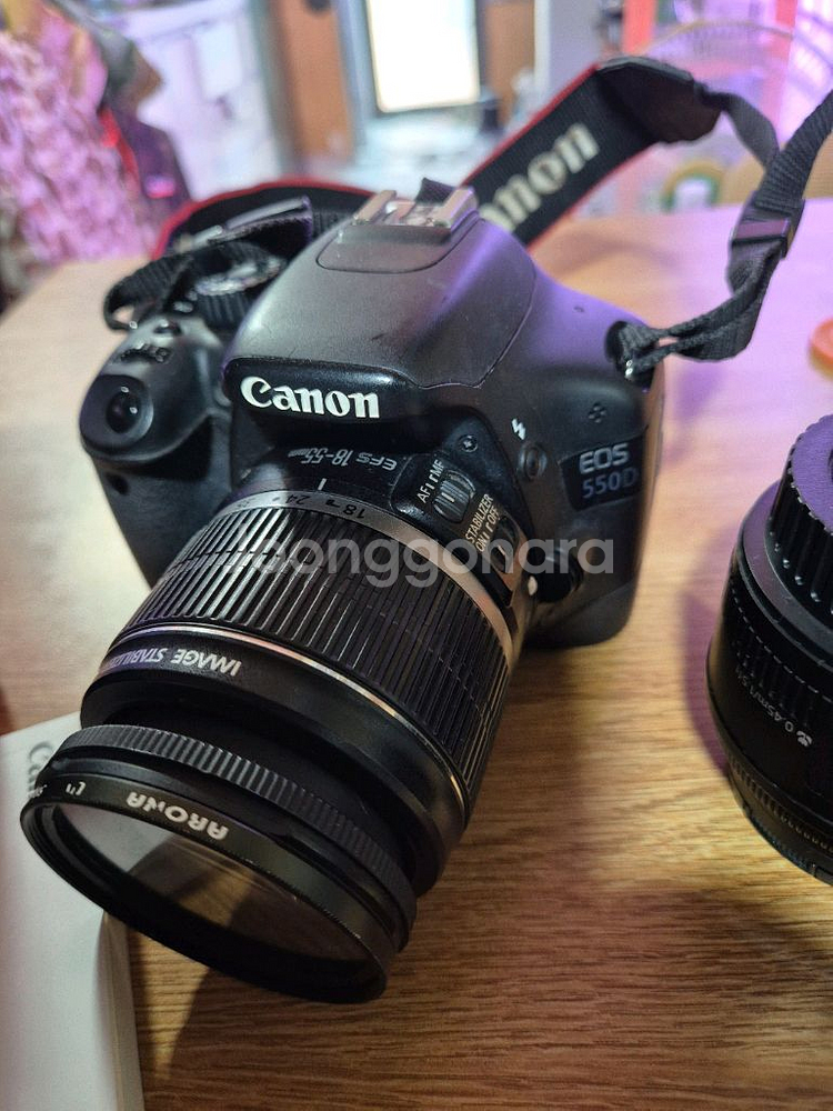 캐논 EOS 550D 카메라 + 렌즈 3개--2