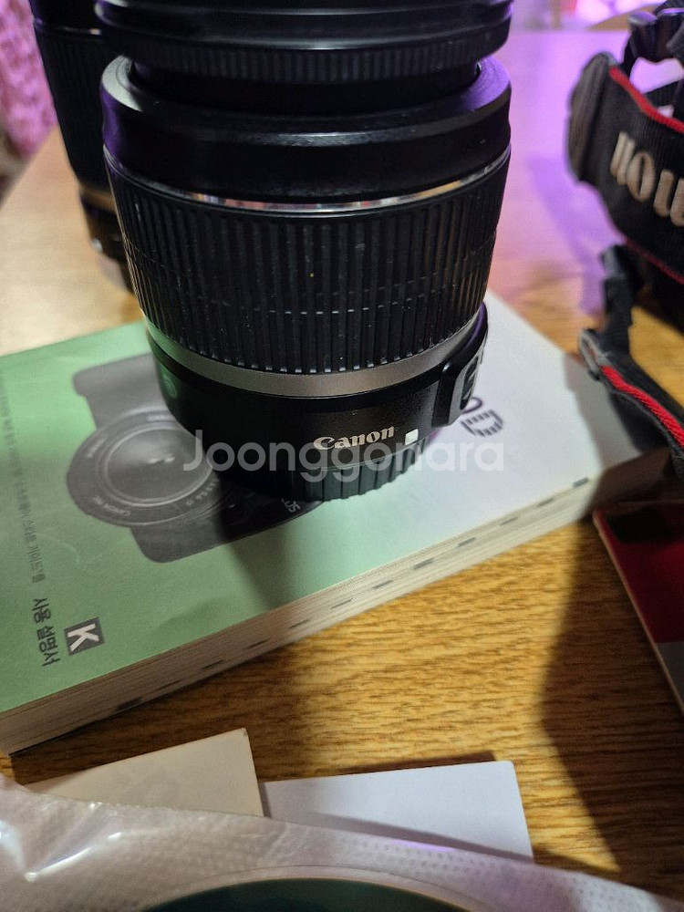캐논 EOS 550D 카메라 + 렌즈 3개--6