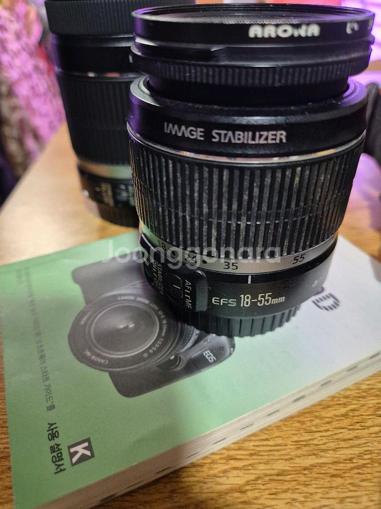 캐논 EOS 550D 카메라 + 렌즈 3개--5