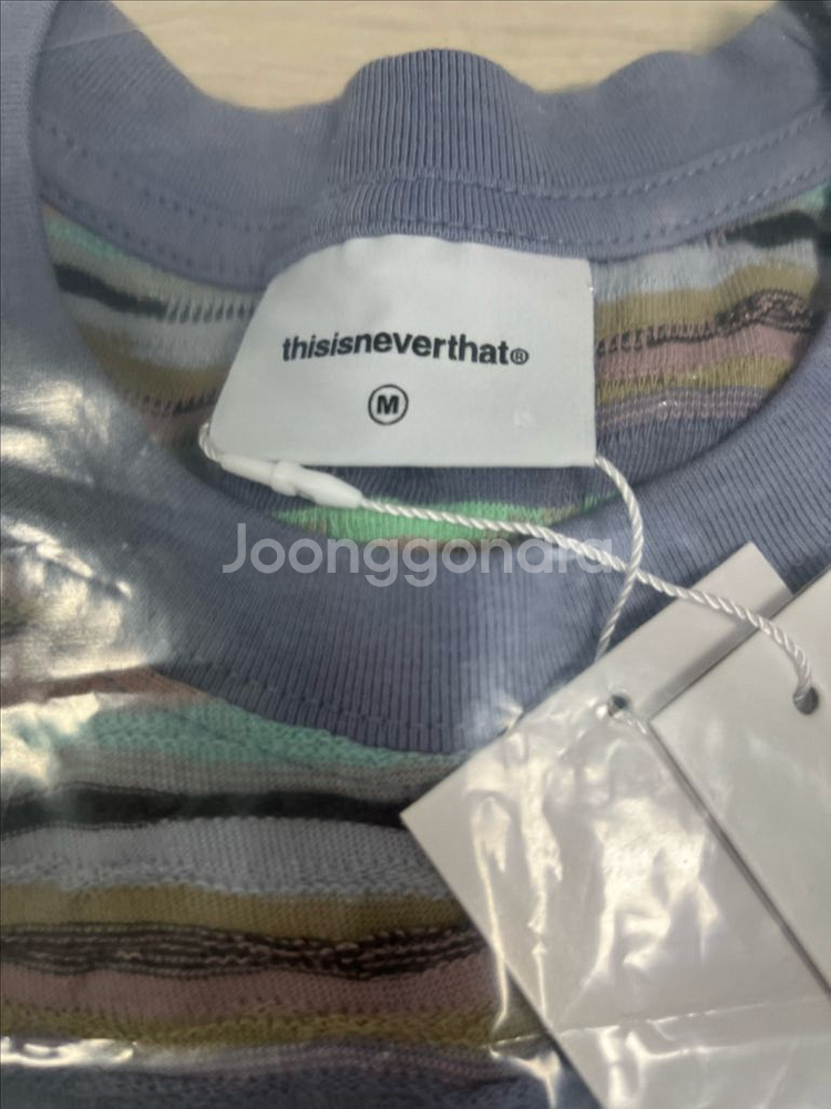 디스이즈네버댓 웨이브 자가드 긴팔 새상품 품절제품--4