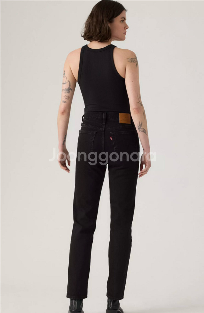 리바이스 프리미엄라인 Wedgie블랙진26 새제품--1