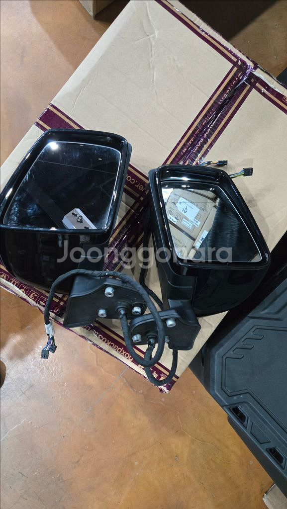 벤츠 지바겐 G바겐 정품 순정미러 중고셋트 블랙--5