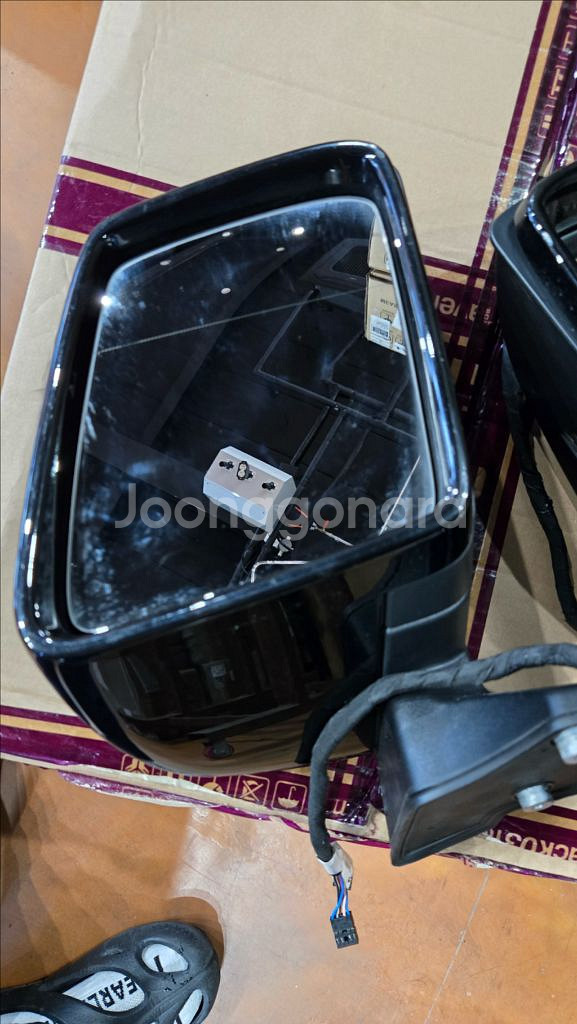 벤츠 지바겐 G바겐 정품 순정미러 중고셋트 블랙--4