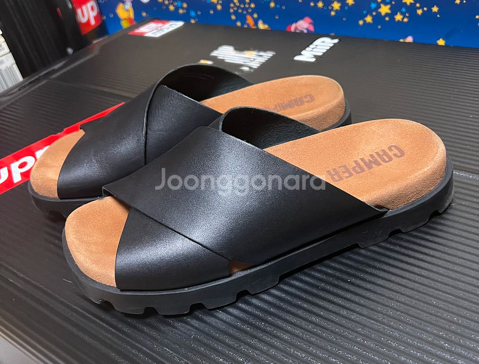 스페인브랜드 Camper여성용 송아지가죽 샌들 슬리퍼--3