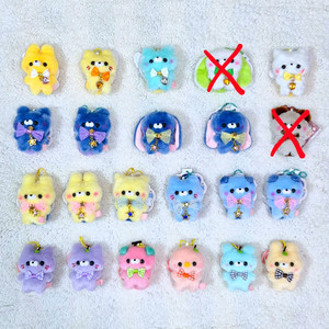 스쿳토탓치상 토끼 곰 고양이 오리 인형 가방고리 키링
