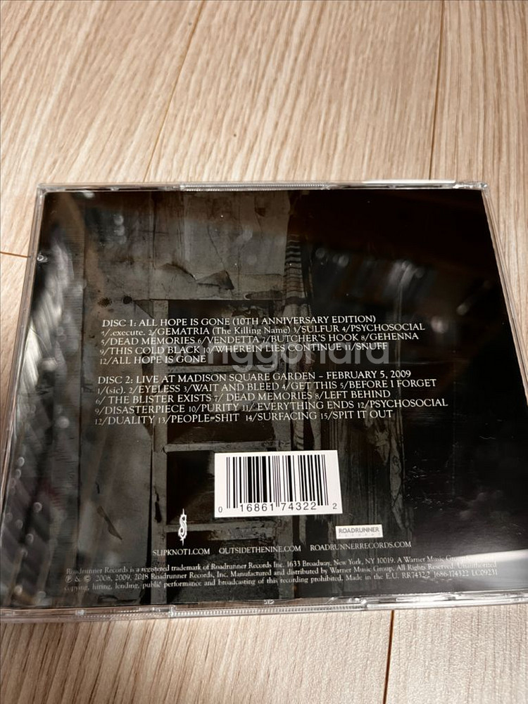 Slipknot All Hope Is Gone 10th--1