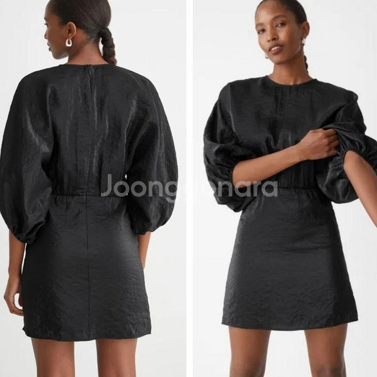 &OtherStories/앤아더스토리즈 블랙미니드레스--0